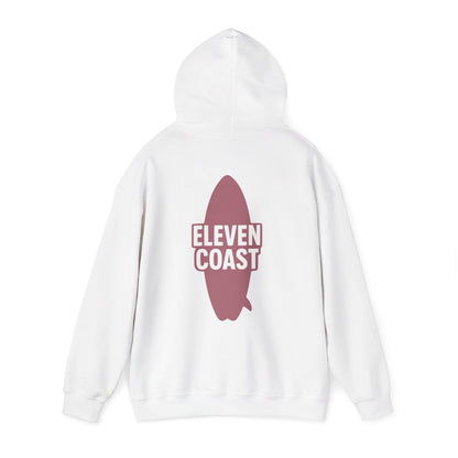 Rosewood Red Hoodie Men Surfboard Silhouette 
