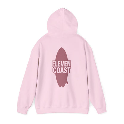 Rosewood Red Hoodie Men Surfboard Silhouette 