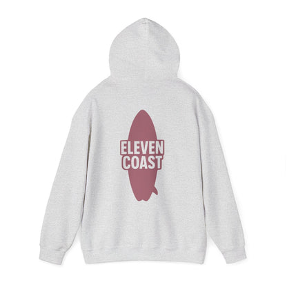 Rosewood Red Hoodie Men Surfboard Silhouette 