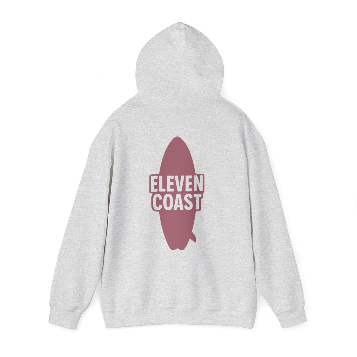 Rosewood Red Hoodie Men Surfboard Silhouette 