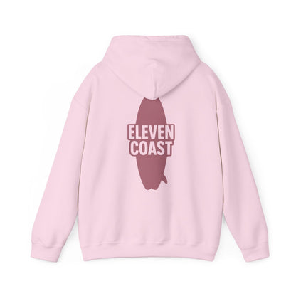 Rosewood Red Hoodie Men Surfboard Silhouette 