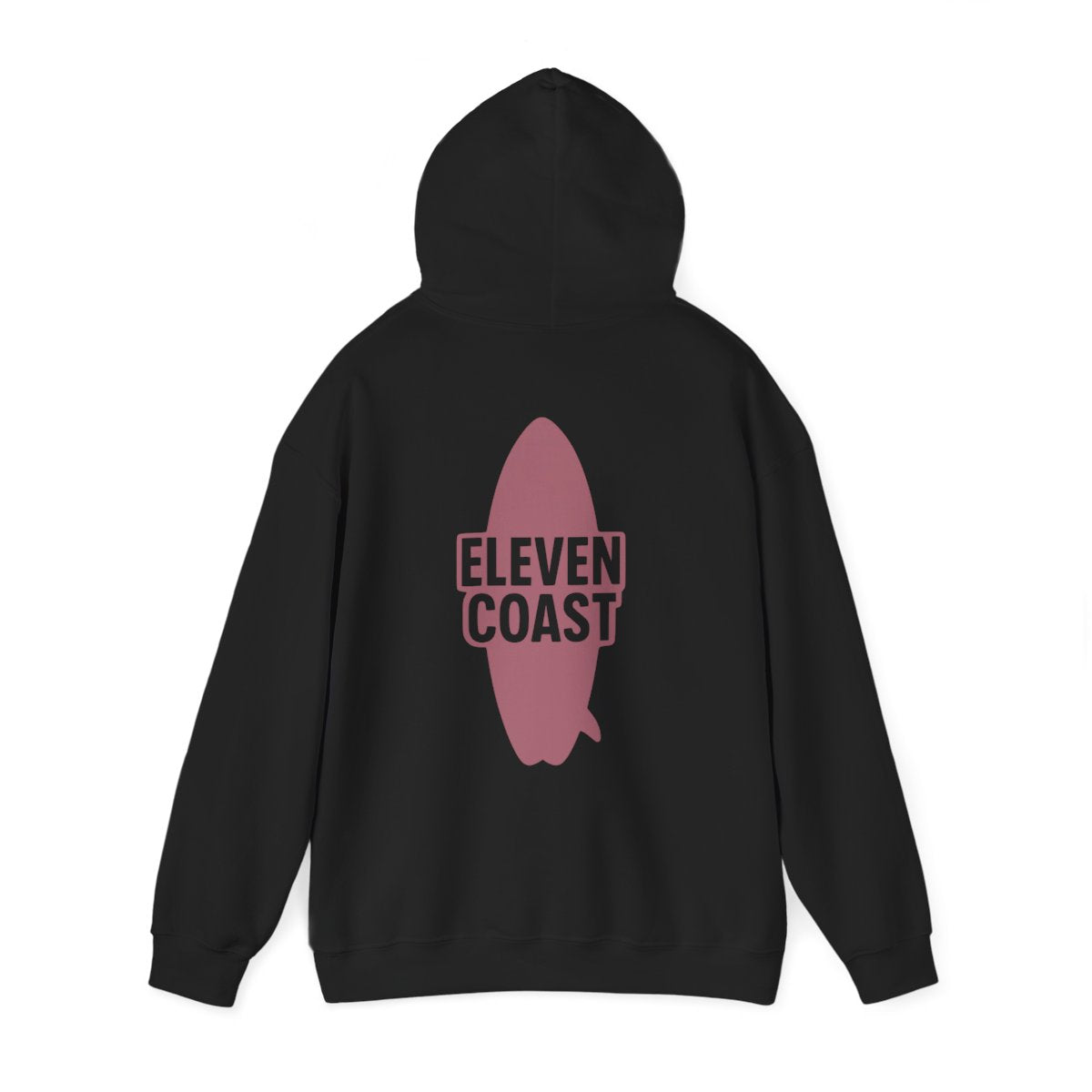 Rosewood Red Hoodie Men Surfboard Silhouette 