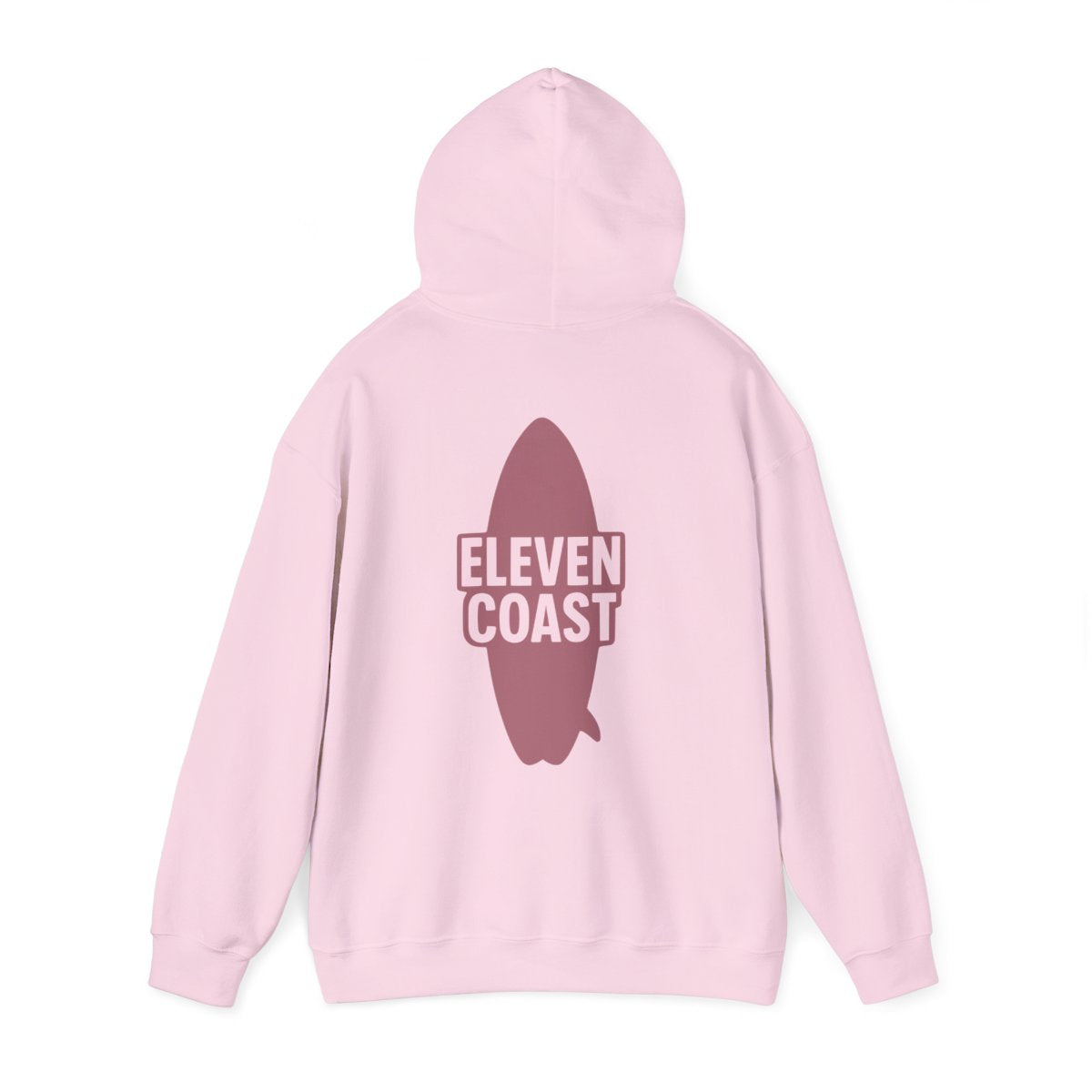 Rosewood Red Hoodie Men Surfboard Silhouette 