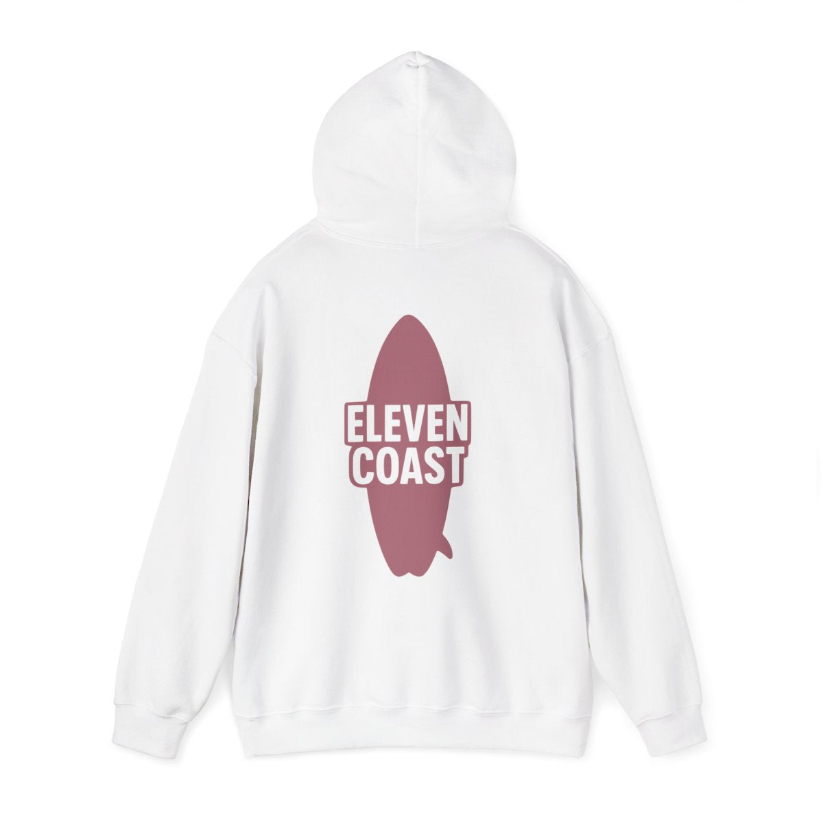 Rosewood Red Hoodie Men Surfboard Silhouette 