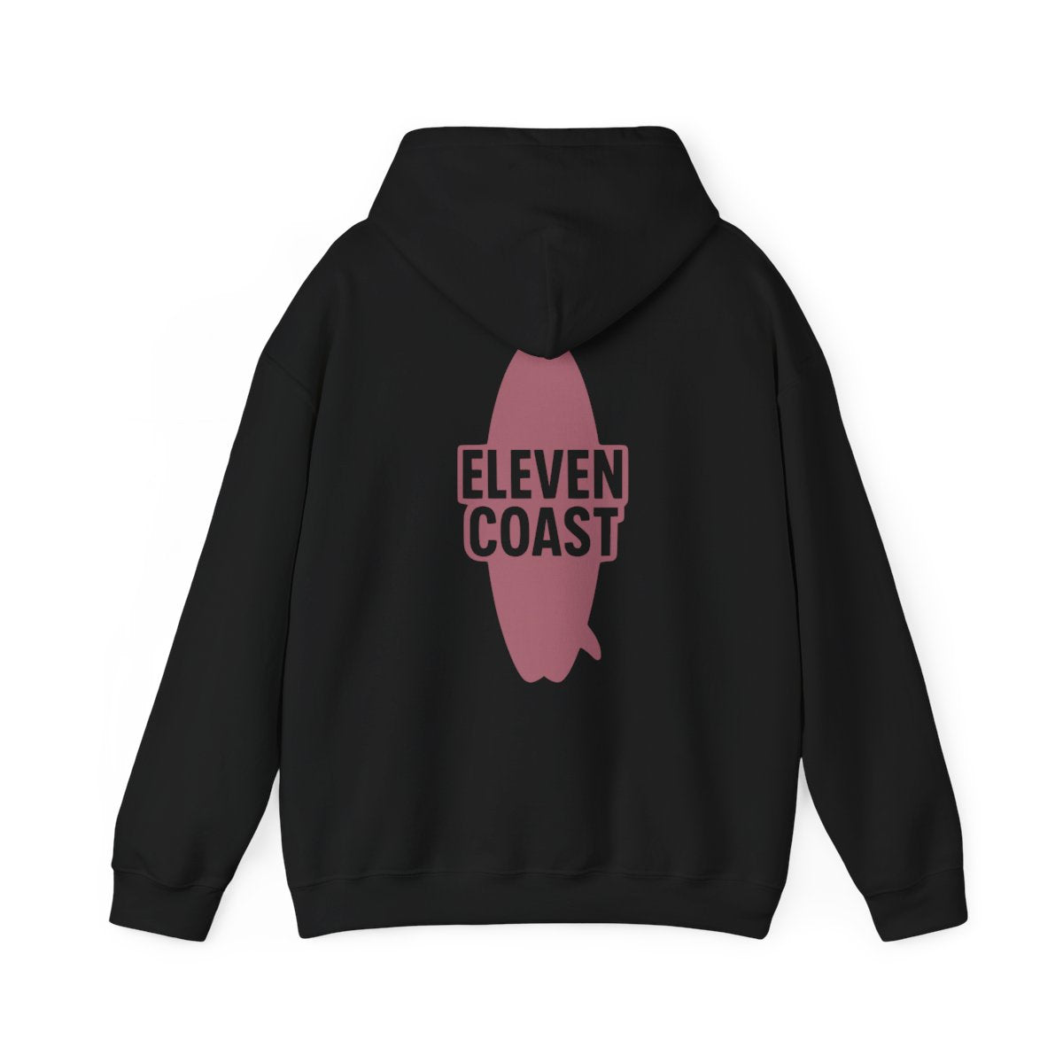 Rosewood Red Hoodie With Surfboard Design #en:color_black,fr:couleur_noir