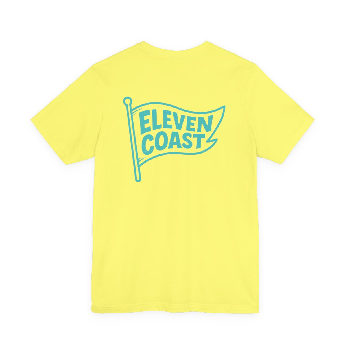 Men’s Mint Aqua Flag T-Shirt #en:color_yellow,fr:couleur_jaune