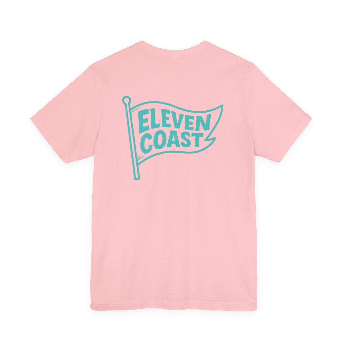 Mint Aqua Flag T-Shirt For Women #en:color_pink,fr:couleur_rose