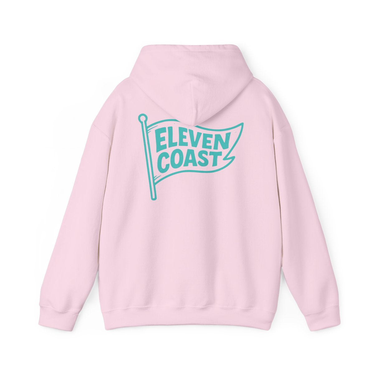 Men's Mint Aqua Flag Hoodie #en:color_light-pink,fr:couleur_rose-clair