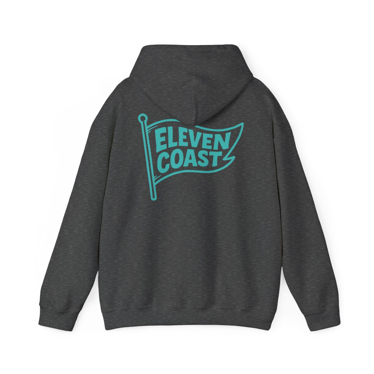 Men's Mint Aqua Flag Hoodie #en:color_dark-heather,fr:couleur_chine-fonce