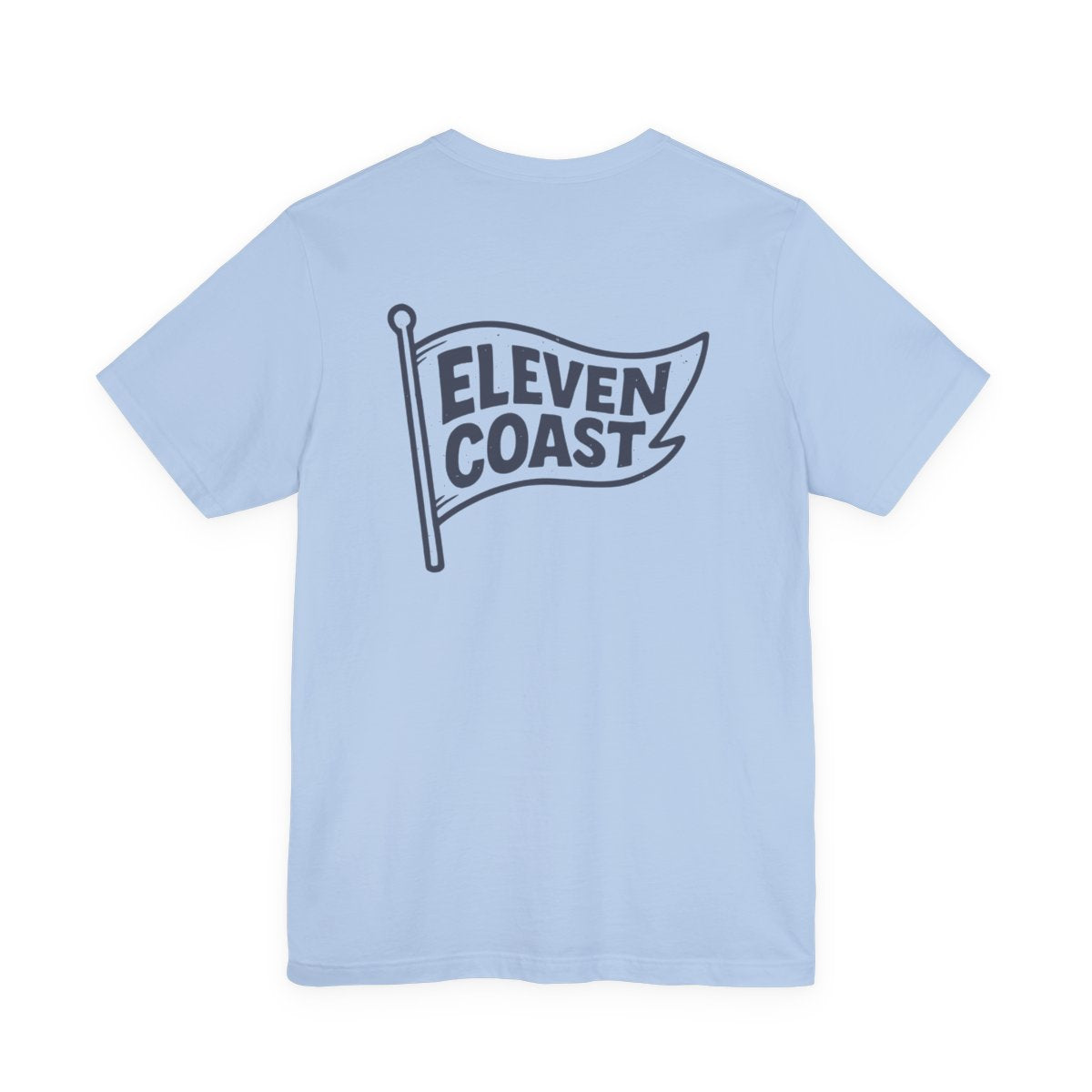Navy Flag Graphic T-Shirt For Men #en:color_baby-blue,fr:couleur_baby-blue