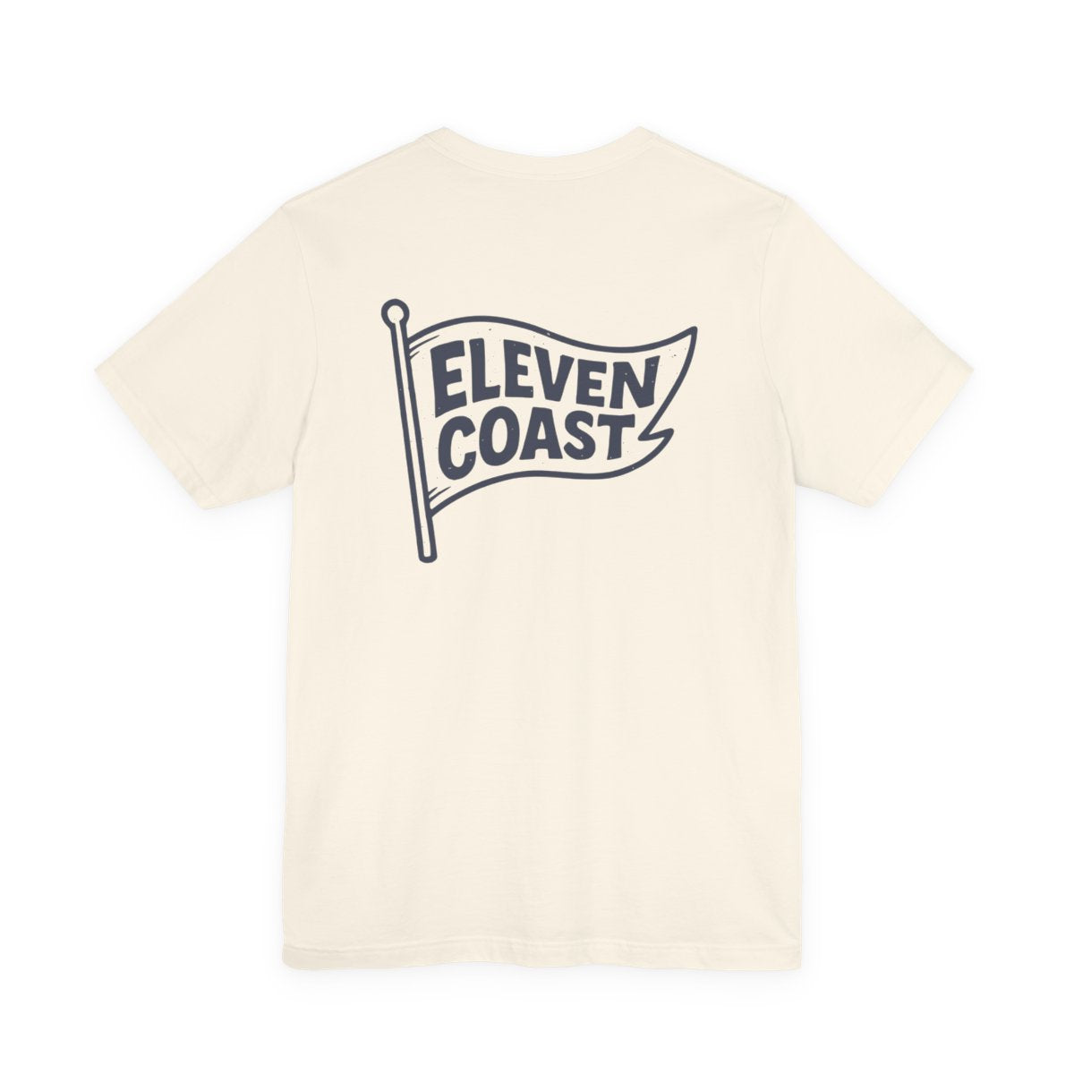 Navy Flag Graphic T-Shirt For Men #en:color_natural,fr:couleur_naturel