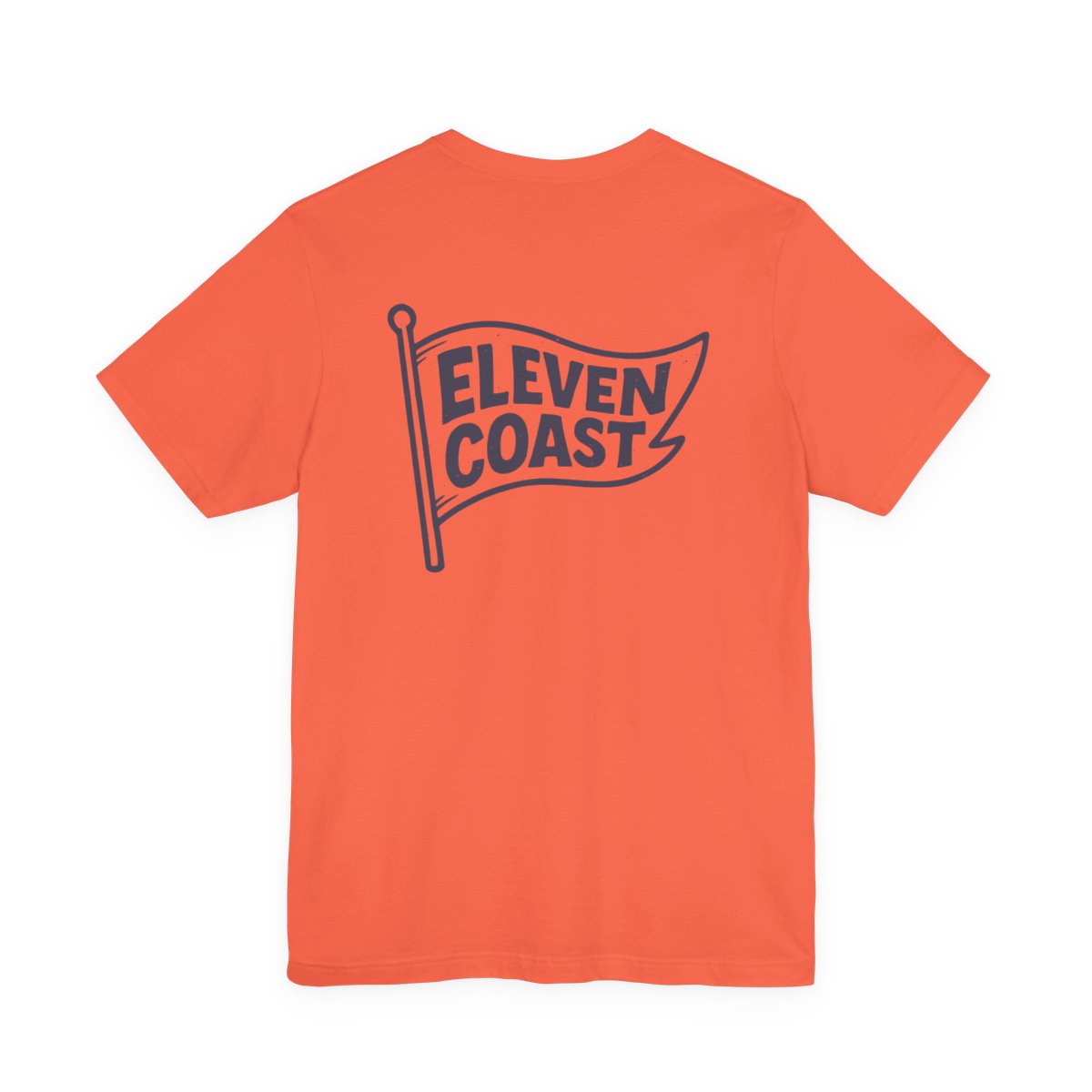 Navy Flag Graphic T-Shirt For Men #en:color_coral,fr:couleur_corail