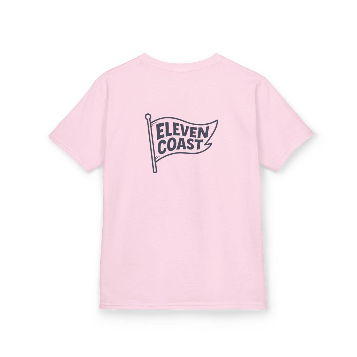 Kids Flag Tee Navy Vintage Texture #en:color_light-pink,fr:couleur_rose-clair