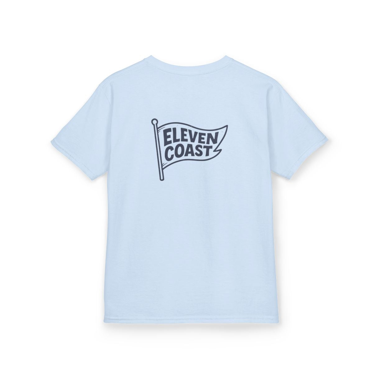 Kids Flag Tee Navy Vintage Texture #en:color_light-blue,fr:couleur_bleu-clair