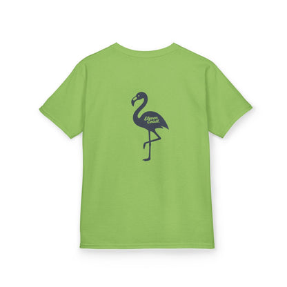 Kids Flamingo Navy Silhouette Tee 