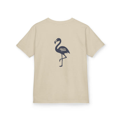 Kids Flamingo Navy Silhouette Tee 