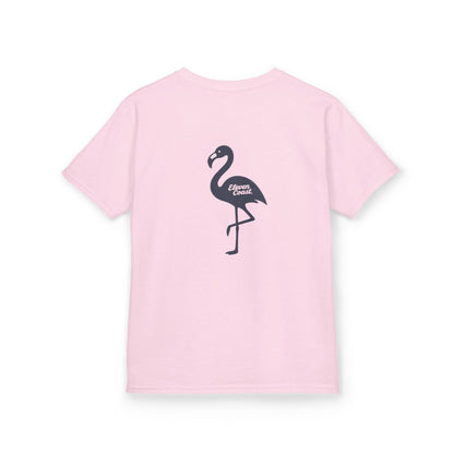 Kids Flamingo Navy Silhouette Tee 