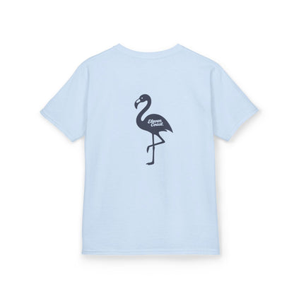Kids Flamingo Navy Silhouette Tee 