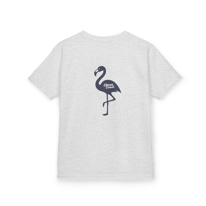Kids Flamingo Navy Silhouette Tee 
