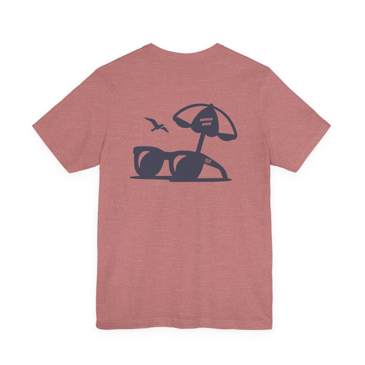 Men's Summer Vibes Navy T-Shirt #en:color_heather-mauve,fr:couleur_mauve-chine