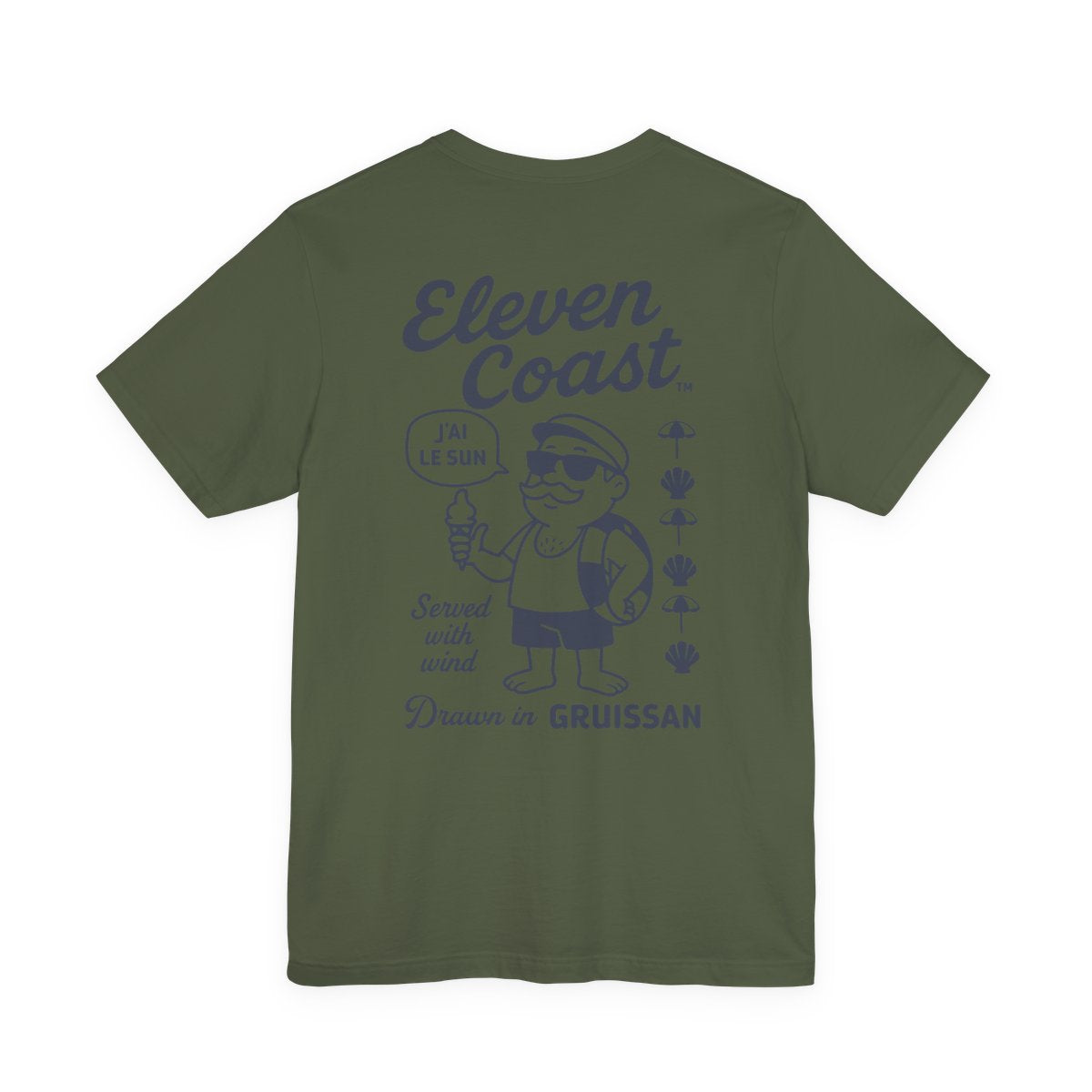 Men Navy Ice Cream T-Shirt Summer Vibes 