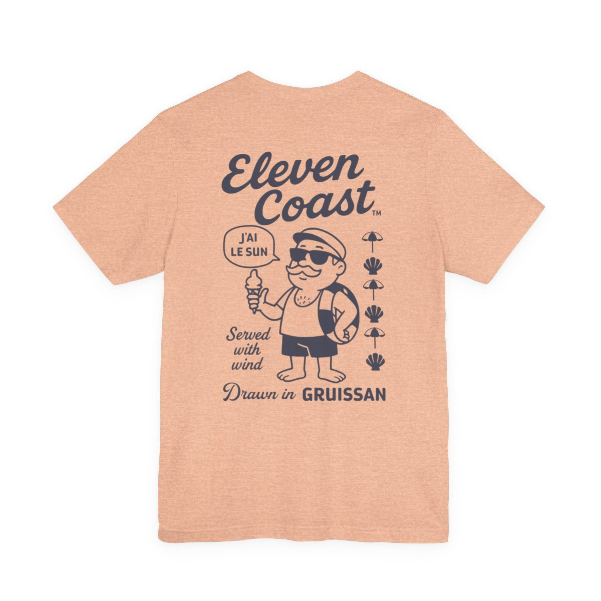 Men Navy Ice Cream T-Shirt Summer Vibes 