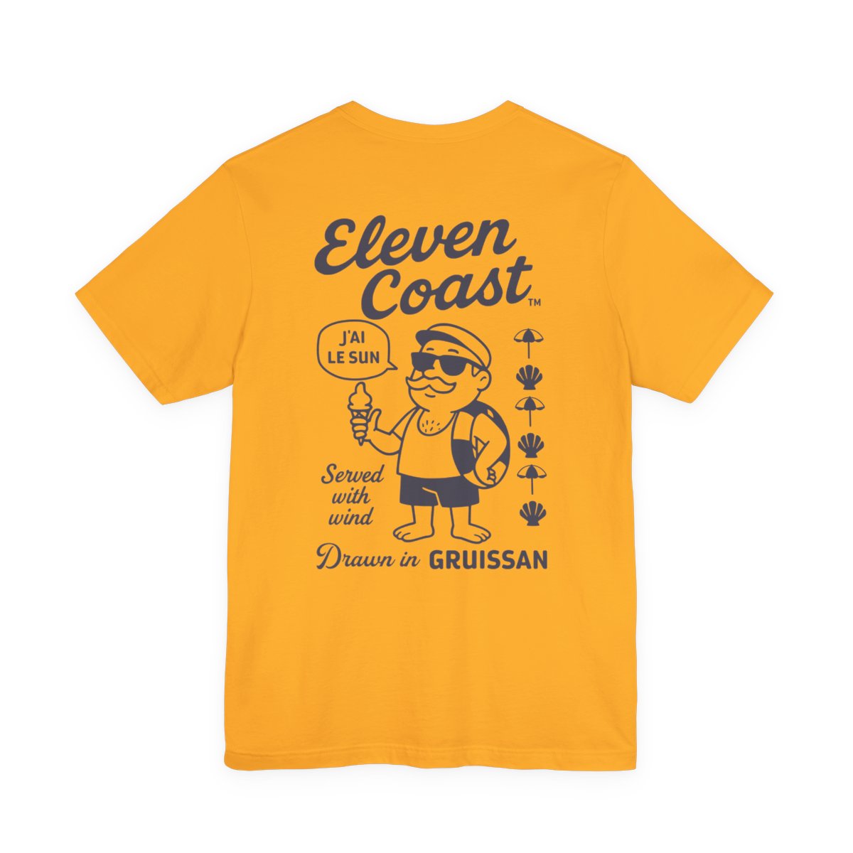 Men Navy Ice Cream T-Shirt Summer Vibes 