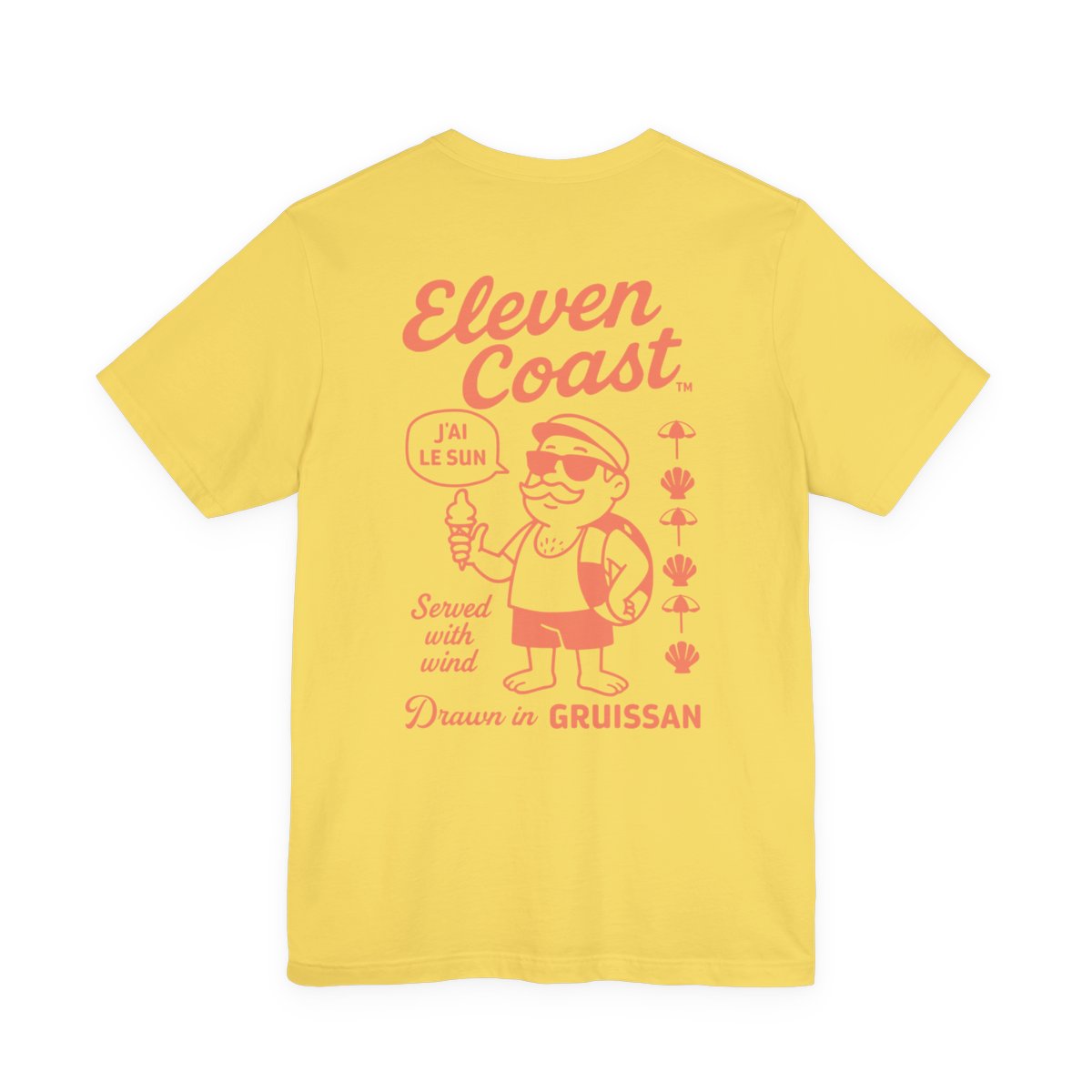 Men’s Summer Ice Cream Tee Orange #en:color_maize-yellow,fr:couleur_jaune-mais