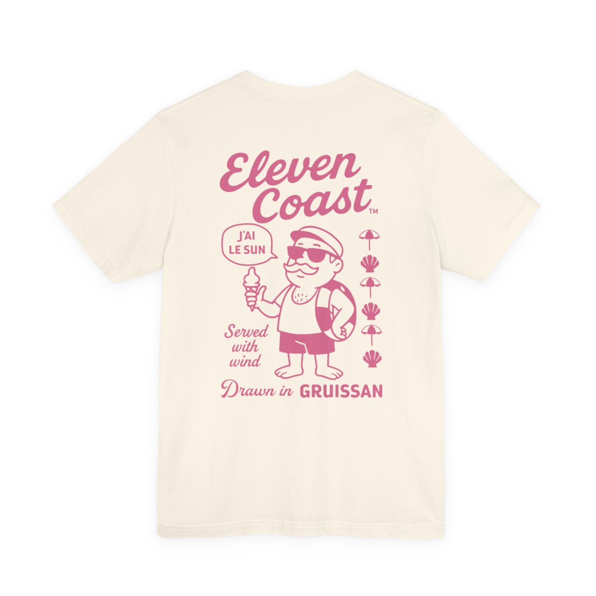 Men's Ice Cream Sun T-Shirt Pink #en:color_natural,fr:couleur_naturel