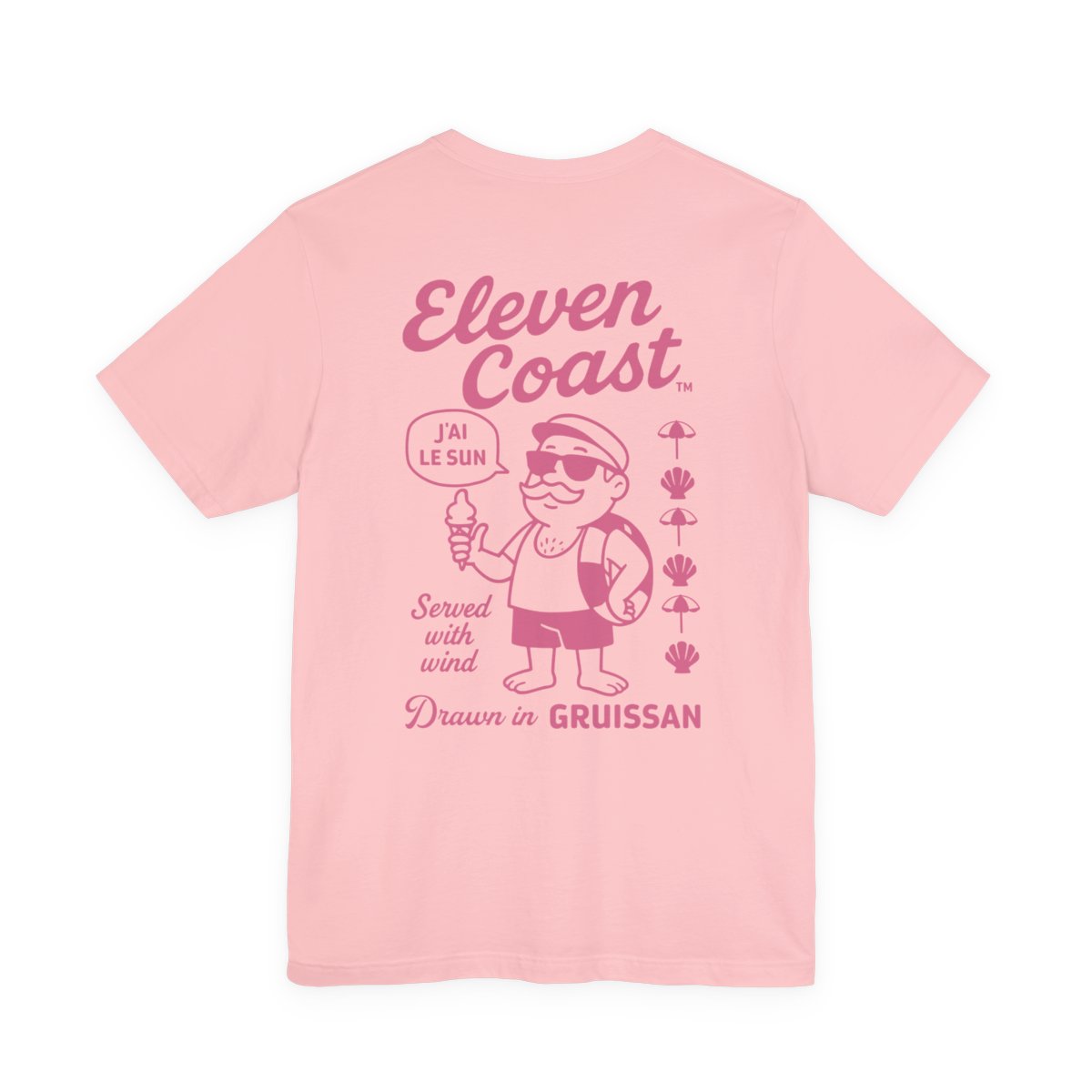 Summer Vibes Pink T-Shirt Women #en:color_pink,fr:couleur_rose