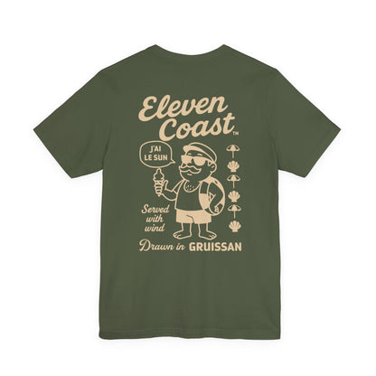 Men's Playful Sand Beige T-Shirt Gruissan 