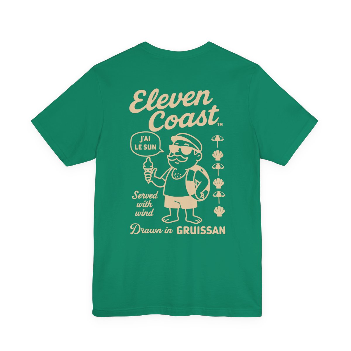 Men's Playful Sand Beige T-Shirt Gruissan 