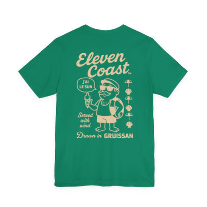Men's Playful Sand Beige T-Shirt Gruissan 