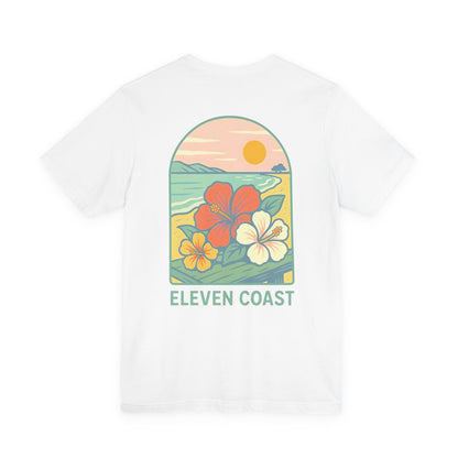 Men's Hibiscus T-Shirt Dawn Breeze Green 