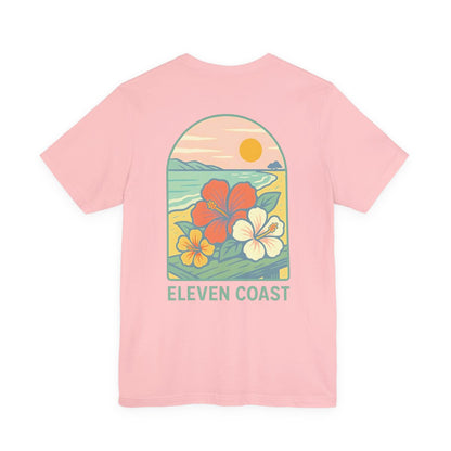 Men's Hibiscus T-Shirt Dawn Breeze Green 