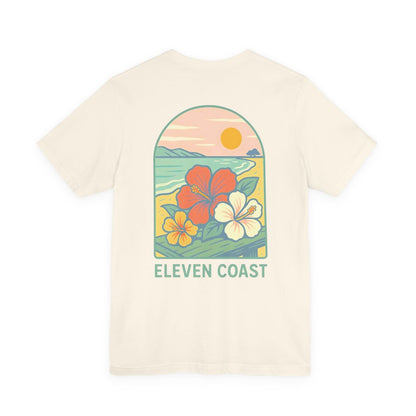 Men's Hibiscus T-Shirt Dawn Breeze Green 
