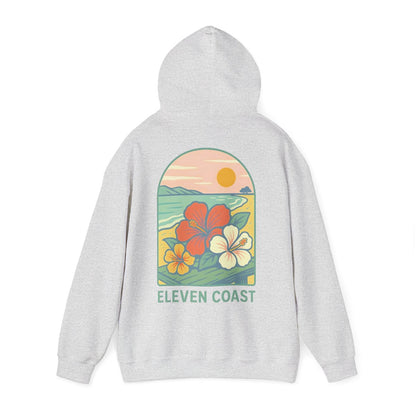 Hibiscus Hoodie For Women Dawn Green 