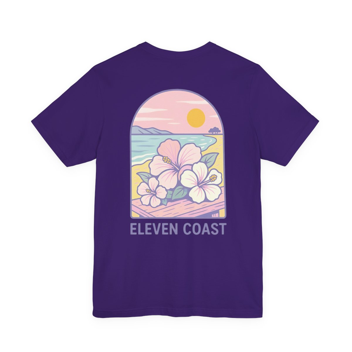 Men's Hibiscus T-Shirt Dawn Lavender #en:color_team-purple,fr:couleur_violet-intense