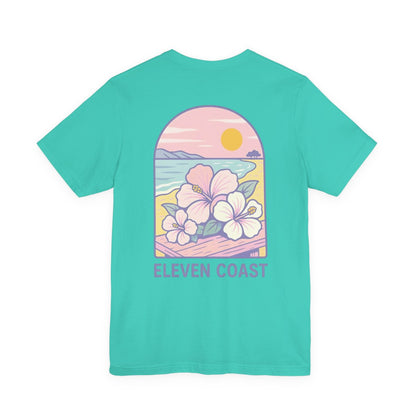 Men's Hibiscus T-Shirt Dawn Lavender 