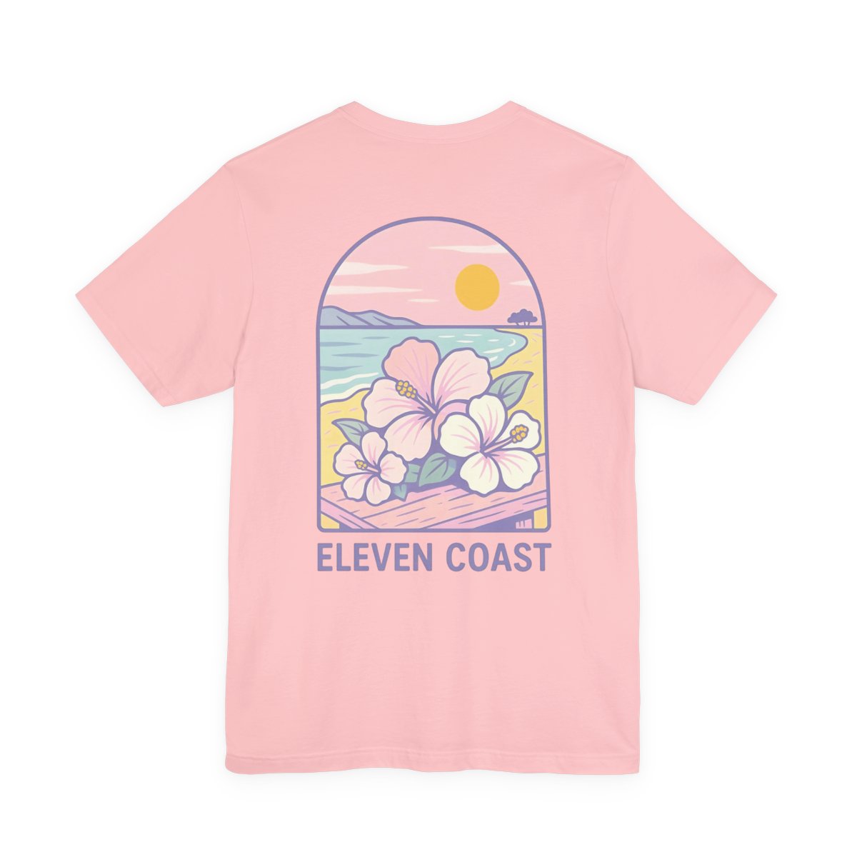 Lavender Hibiscus T-Shirt For Women #en:color_pink,fr:couleur_rose