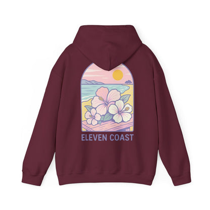 Hibiscus Hoodie For Women Dawn Breeze Lavender 