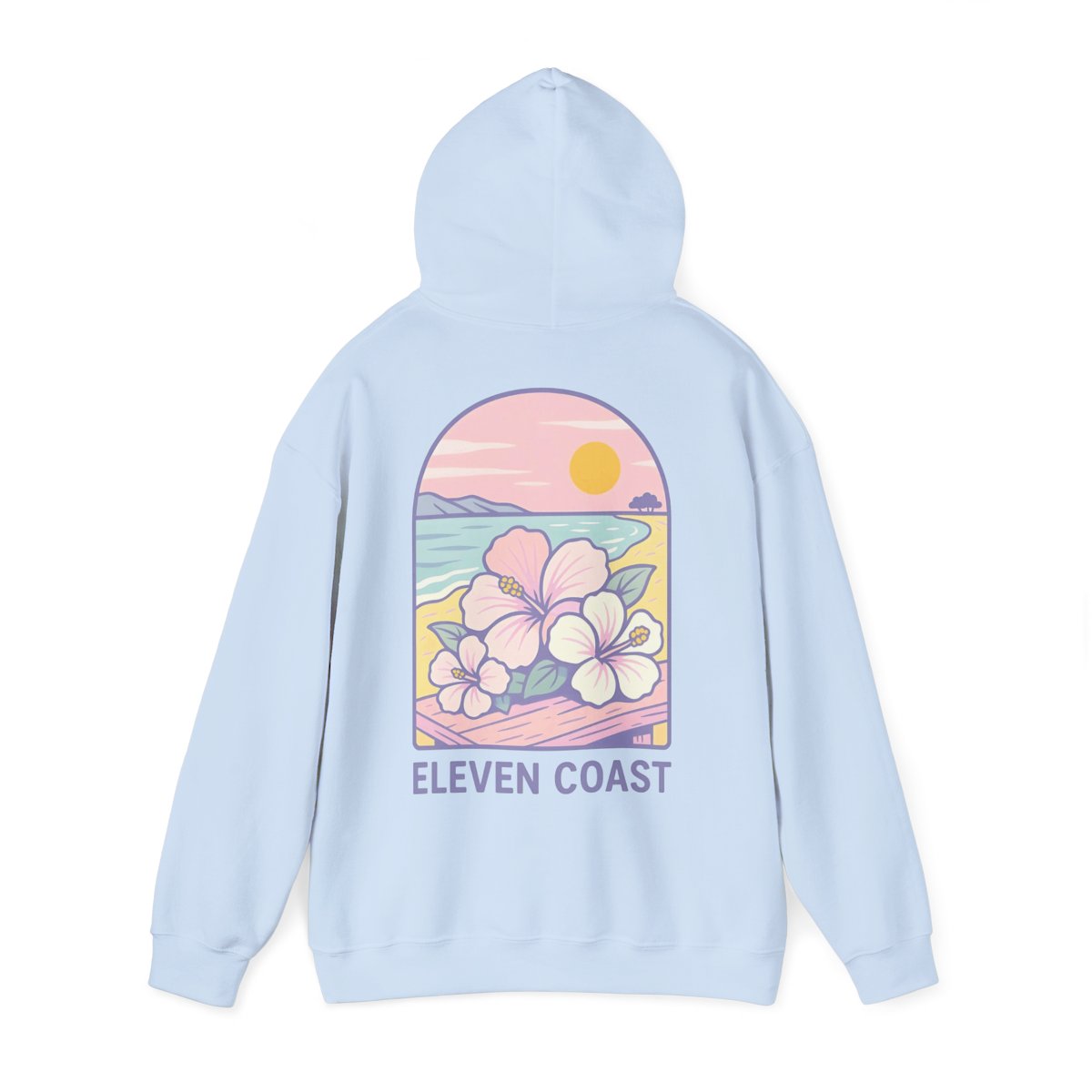 Hibiscus Hoodie For Women Dawn Breeze Lavender 