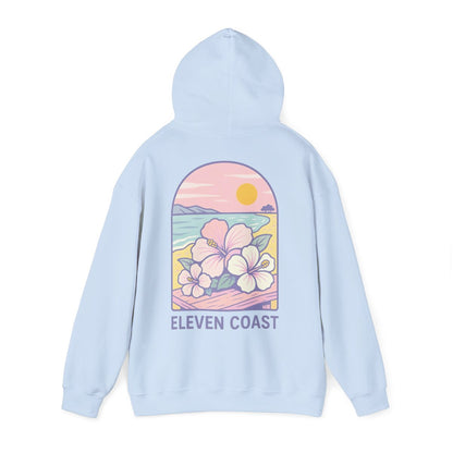 Hibiscus Hoodie For Women Dawn Breeze Lavender 