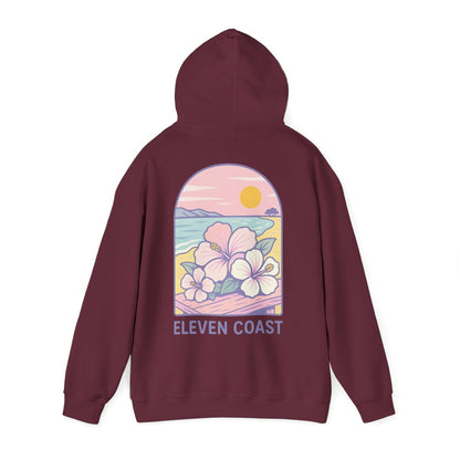 Hibiscus Hoodie For Women Dawn Breeze Lavender 