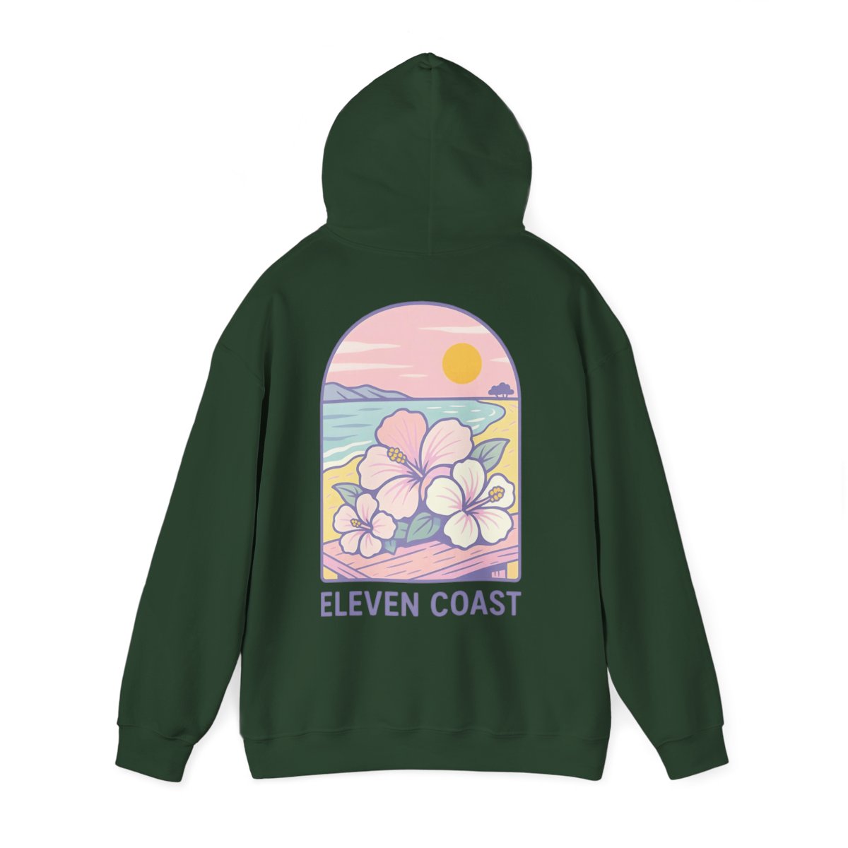 Hibiscus Hoodie For Women Dawn Breeze Lavender 