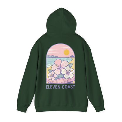 Hibiscus Hoodie For Women Dawn Breeze Lavender 