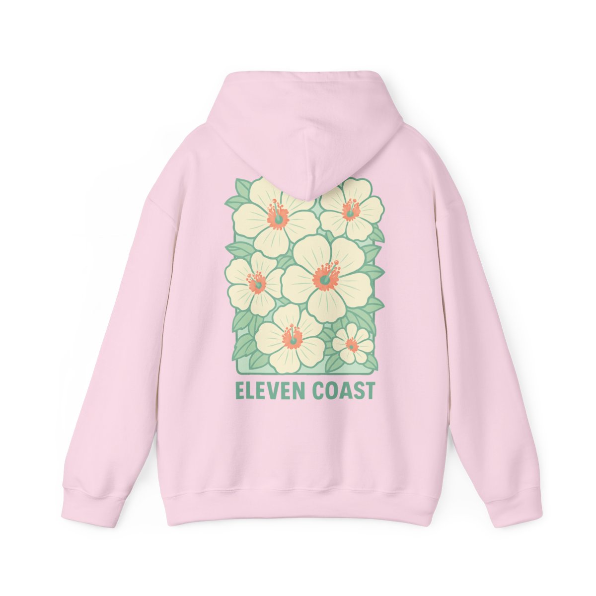 Hoodies For Women Trending Floral Dawn Breeze Green #en:color_light-pink,fr:couleur_rose-clair