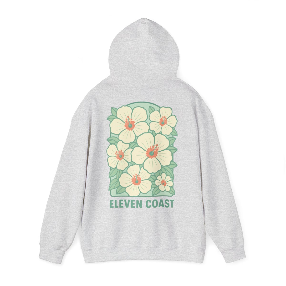 Hoodies For Women Trending Floral Dawn Breeze Green #en:color_ash,fr:couleur_cendre