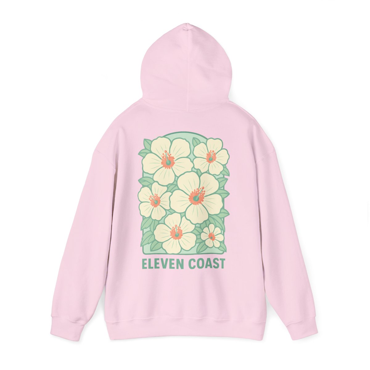 Hoodies For Women Trending Floral Dawn Breeze Green #en:color_light-pink,fr:couleur_rose-clair