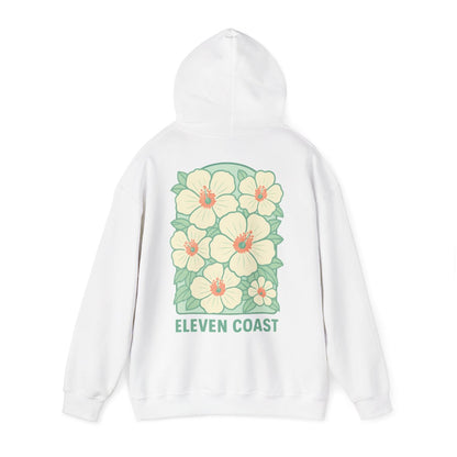 Hoodies For Women Trending Floral Dawn Breeze Green #en:color_white,fr:couleur_blanc